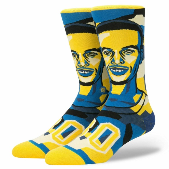 Stance Men's Mosaic Curry Crew Sock Large (9-12) - Picture 1 of 3